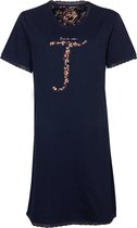 Tenderness Dames Nachthemd - 100% Katoen - Blauw - Maat S