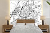 Papier peint - Papiers Papier peint photo Carte - Roosendaal - Zwart - Wit - Largeur 220 cm x hauteur 220 cm