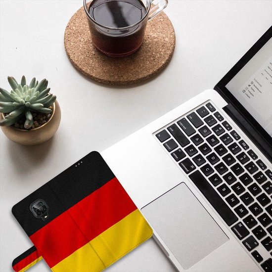 Protecteur Flip Housse Xiaomi Redmi Note 9 Pro | Note 9S Coque Téléphone Drapeau Allemand