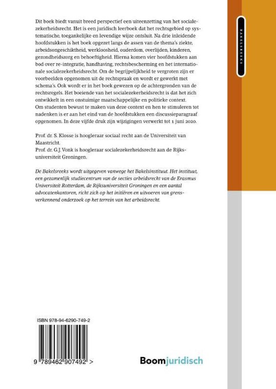 Samenvatting module Sociale Voorzieningen, SJD, Saxion, boek Hoofdzaken Socialezekerheidsrecht 5e druk