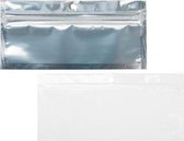 Sacs Grip Seal Transparent / Blanc 5x5cm (100 pièces)