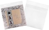 Plastic Zakken 15,9x20,5cm Transparant en Hersluitbaar (100 stuks) | Plastic zak