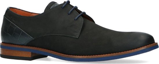 Bestudeer Clam haat Van Lier - Heren - Zwarte nubuck veterschoenen - Maat 44 | bol.com