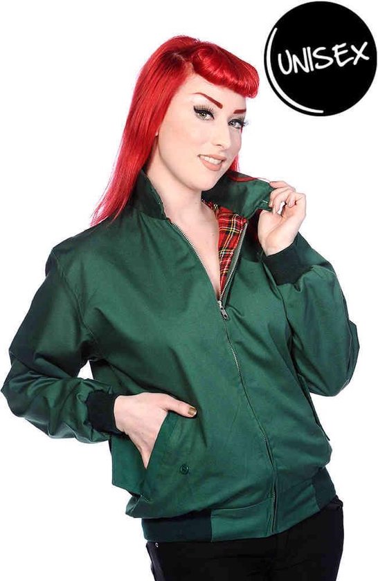 Banned - HARRINGTON Bomber jacket - XS - Groen