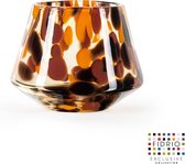 Design vaas Diamond - Fidrio Havanna - glas, mondgeblazen - diameter 13 cm