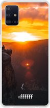 Samsung Galaxy A51 Hoesje Transparant TPU Case - Rock Formation Sunset #ffffff