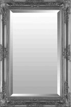 Spiegel Barok Zilver 60x90 cm – Pablo – Duurzame spiegel zilveren lijst – Chique Brocante Spiegel – Zilveren Wandspiegel 
 – Perfecthomeshop