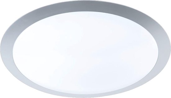 LED Plafondlamp - Plafondverlichting - Trion Ginzon - 25W - Warm Wit 3000K - Dimbaar - Rond - Mat Titaan - Kunststof