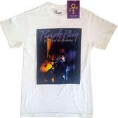 Prince Heren Tshirt -M- Purple Rain Square Wit