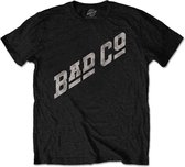 Bad Company Heren Tshirt -L- Slant Logo Zwart