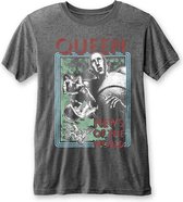 Queen Heren Tshirt -L- News Of The World Grijs