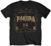 Pantera Heren Tshirt -XXL- 101 Proof Zwart