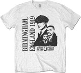 Peaky Blinders Heren Tshirt -M- England 1919 Wit