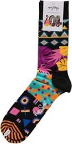 Happy Socks Mix Max Anniversary Sokken - Zwart/Multi - Maat 41-46