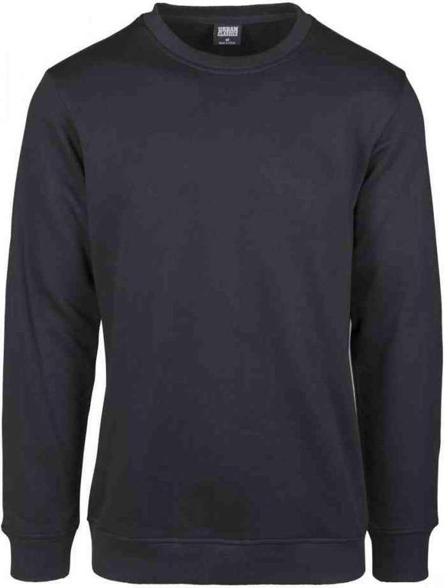 Urban Classics Basic Terry Crew Sweater/trui 2XL Zwart