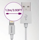 Philips Apple Oplaadkabel - DLC2103V - Lightning USB - 1.2M - Wit