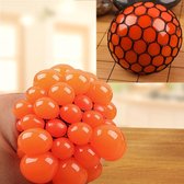 Anti Stress gezicht Reliever Squeeze druif bal extrusie Mood Relief gezonde grappige lastige Vent Toy(Orange)