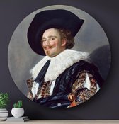 HIP ORGNL Schilderij De lachende cavalier - ⌀40cm - Wandcirkel