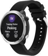 Siliconen Smartwatch bandje - Geschikt voor  Garmin Vivoactive 4 silicone band - 45mm - zwart - Horlogeband / Polsband / Armband