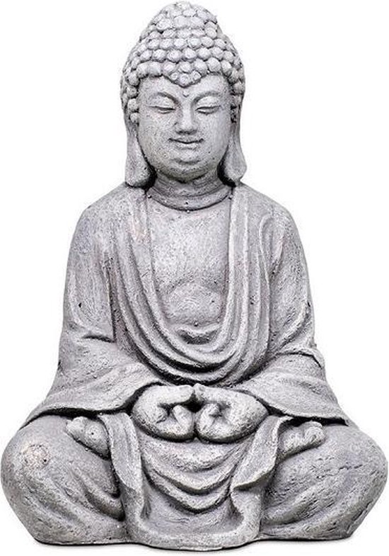Boeddha - Meditatie Boeddha - Cement (24x16x33 cm)