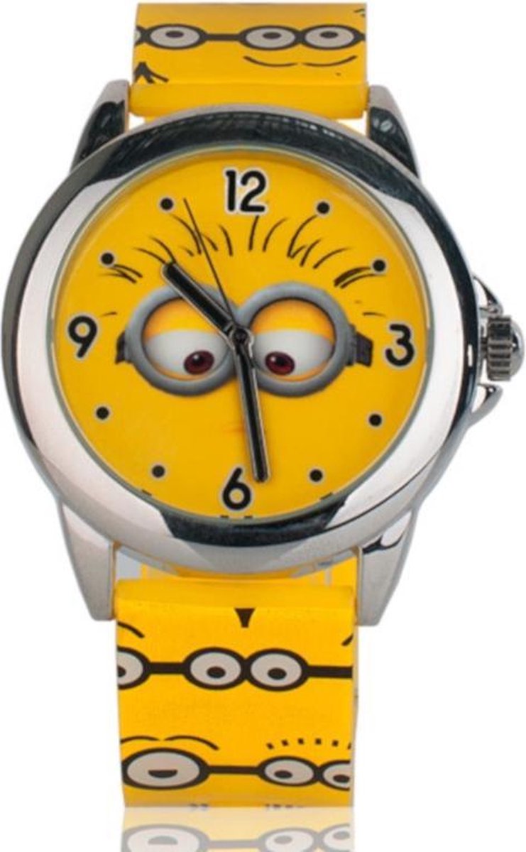 bol.com | Universal Horloge Minions Junior 24 Cm Geel/zwart