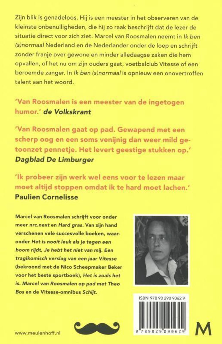 Ik ben (s)normaal - back cover