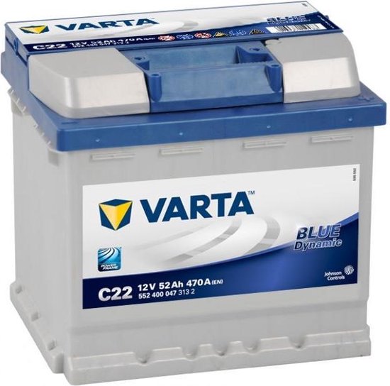 Varta Blue Dynamic C22 accu 12V 52Ah(20h)