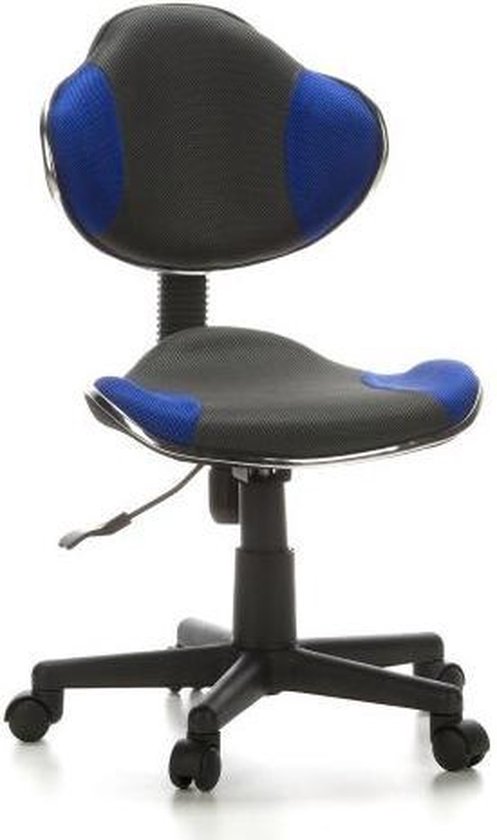 Bureaustoel - Kinderen - Stof - Grijs/Blauw - Ergonomisch