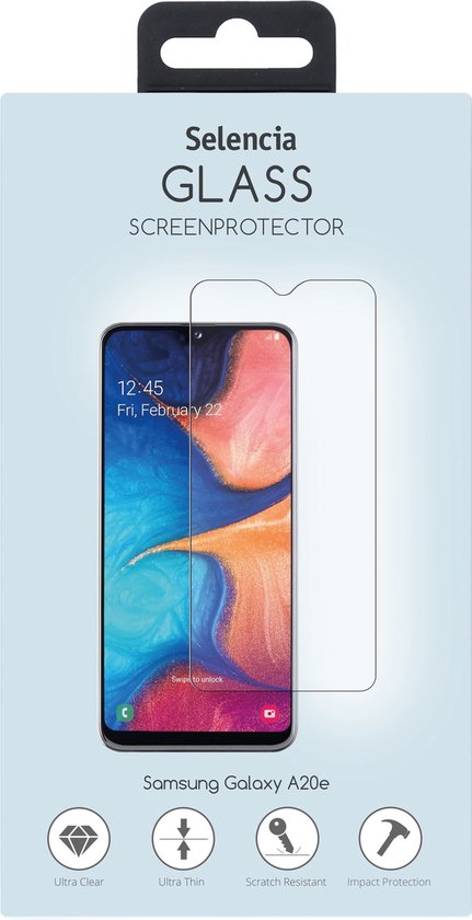 Selencia Screenprotector Geschikt voor Samsung Galaxy A20e Tempered Glass - Selencia Gehard Glas Screenprotector