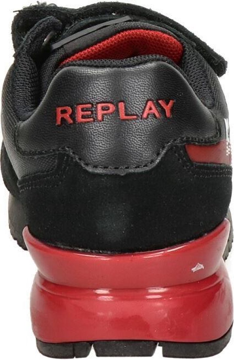 Replay Jongens Lage sneakers Swat - Zwart - Maat 34 | bol.com