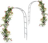 Voorwaardelijk geduldig havik Relaxdays 2 x rozenboog – tuinboog – obelisk – pergola – klimop – rankhulp  - rozen boog | bol.com