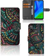 GSM Hoesje Huawei P Smart 2020 Flip Case Aztec