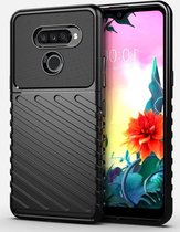 LG K50S Twill Thunder Texture Back Cover Zwart