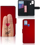 GSM Hoesje Geschikt voor Samsung Galaxy M31 Wallet Book Case Cadeau Vrouw Liefde
