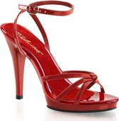 EU 40 = US 10 | FLAIR-436 | 4 1/2 Heel, 1/2 PF Strappy Ankle Wrap PF Sandal