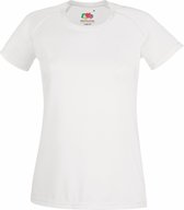 Fruit Of The Loom Dames / Vrouwen Prestatie Sportkleding T-Shirt (Wit)