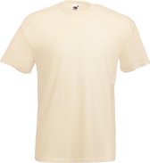 Fruit Of The Loom Heren Valueweight T-shirt met korte mouwen (Natural)