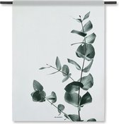 Villa Madelief Wandkleed Eucalyptus - Wandkleden - Katoen - 120x160cm - Wandkleed - Wandtapijt - Wanddecoratie voor thuis - Makkelijk op te hangen - Poster met houten hangers