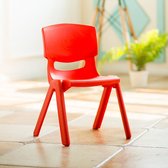 Stapelbare Kinderstoel - Rood- Kunststof
