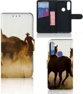 GSM Hoesje Alcatel 1S 2020 Bookcase Cowboy