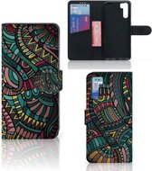 GSM Hoesje OPPO A91 | Reno3 Flip Case Aztec