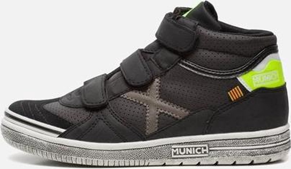 Munich Jongens Hoge sneakers G3 Boot Velcro - Zwart - Maat 34 | bol.com