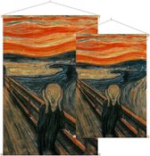 De Schreeuw, Edvard Munch - Foto op Textielposter - 90 x 135 cm