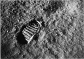 Apollo 11 lunar footprint (maanlanding) - Foto op Forex - 80 x 60 cm