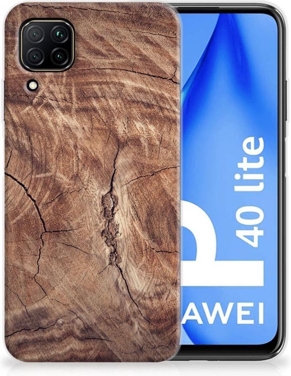 Huawei P40 Lite Bumper Hoesje Tree Trunk