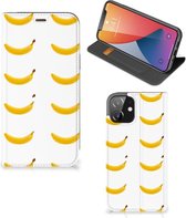 Telefoon Hoesje Geschikt voor iPhone 12 | Geschikt voor iPhone 12 Pro Flip Cover Banana