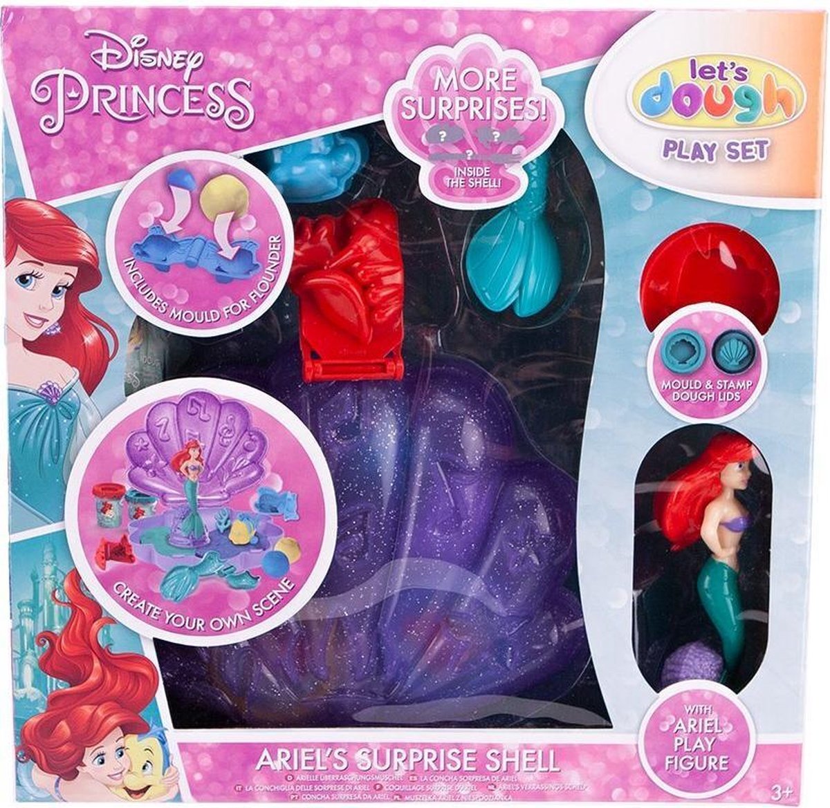 Disney Princess Let's Dough Speelset Ariel's Verrassingsschelp