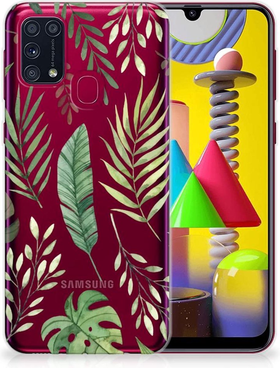 Samsung Galaxy M31 TPU Case Leaves