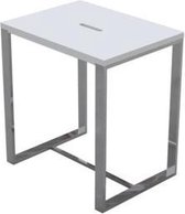 Best Design Faece White stoel Just Solid Steel mat wit