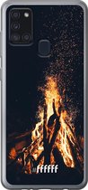 Samsung Galaxy A21s Hoesje Transparant TPU Case - Bonfire #ffffff